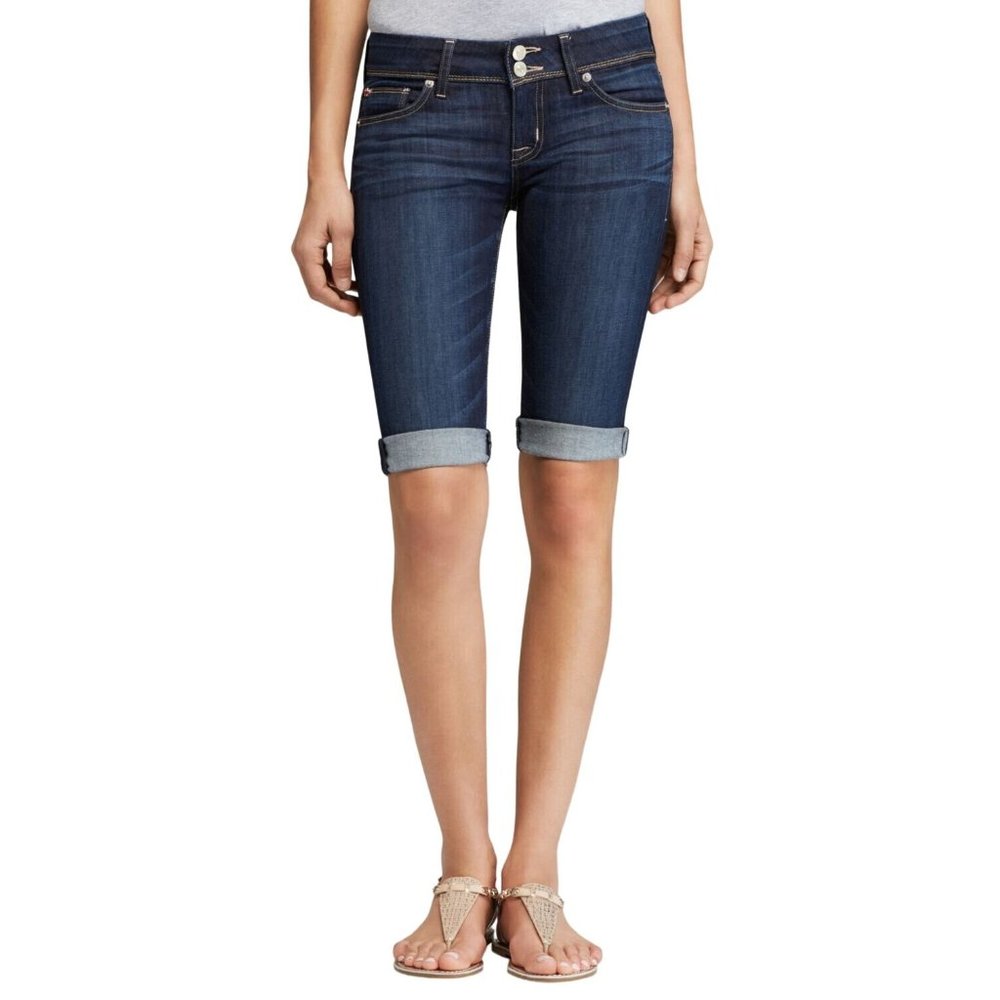 Hudson Palerme Knee Cuffed Bermuda Shorts Size 29